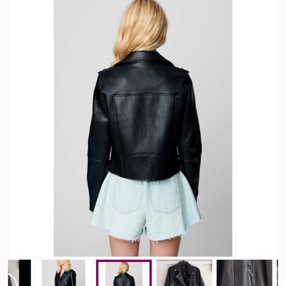 Blank NYC Vegan Moto Jacket. Size Small - Picture 5 of 15